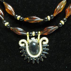 Original necklace from 1930s Art Deco beads Claudia Myers Designs from vintage